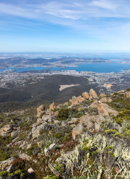 Hobart Tasmânia Austrália de Mount Wellington . — Fotografia de Stock