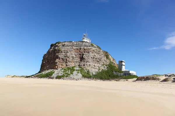 Nobbys farol Newcastle Austrália — Fotografia de Stock