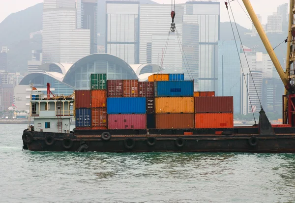 Containerschifffahrt in Hongkong — Stockfoto