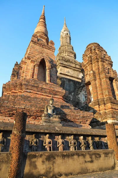 Estrutura Templo Wat Mahathat Sukhothai Tailândia Antiga Capital 13O 14O — Fotografia de Stock