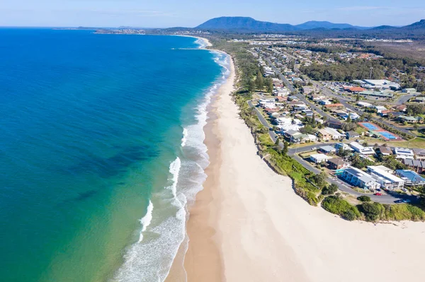 Aerial View Lake Cathie Beach Mid North Coast Nsw Looking — Stock Photo, Image