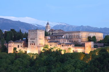 The Alhambra - Granada Spain clipart