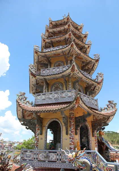 Pagode Chua Linh Phuoc - Dalat Vietname — Fotografia de Stock