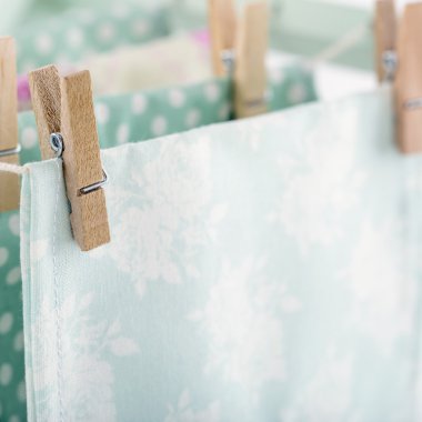 Vintage clothesline arka plan