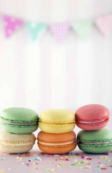Macarões pastel coloridos — Fotografia de Stock