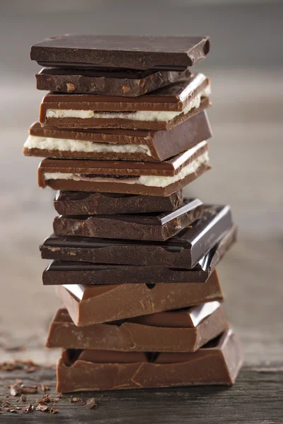 Piles of chocolate3 — Stock Photo, Image