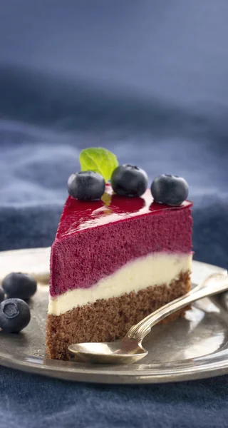 Kawałek blueberry cheesecake2 — Zdjęcie stockowe
