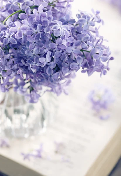 Bouquet di fiori di primavera lilla viola — Foto Stock