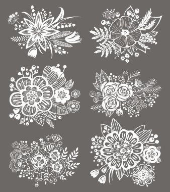 çiçek buketleri seti