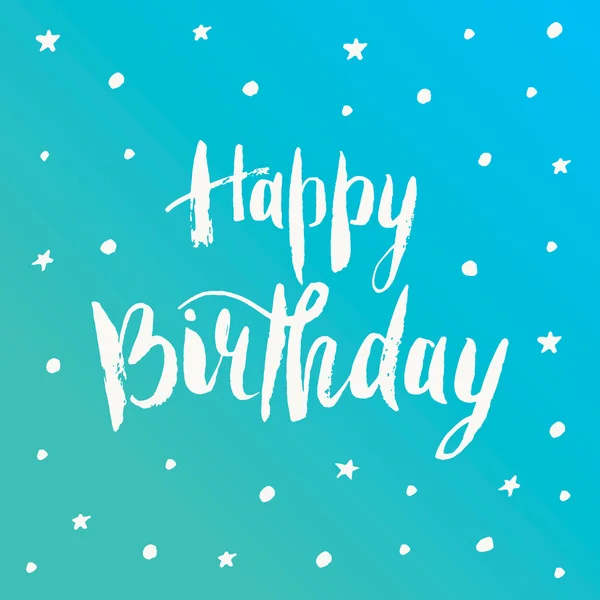 Happy birthday greeting card — Stock Vector