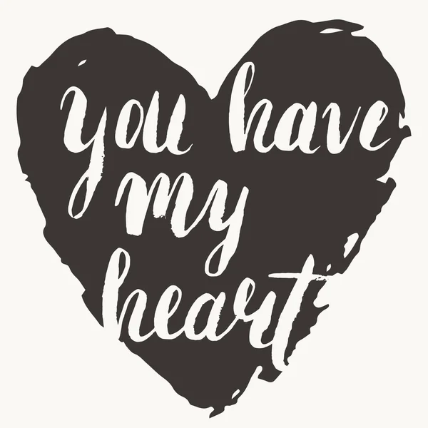 'You have my heart' kaart — Stockvector