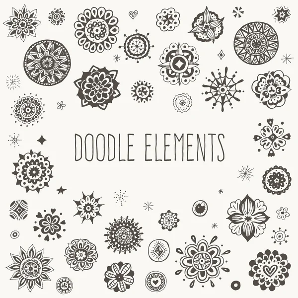 Elementos decorativos doodle Gráficos Vetores