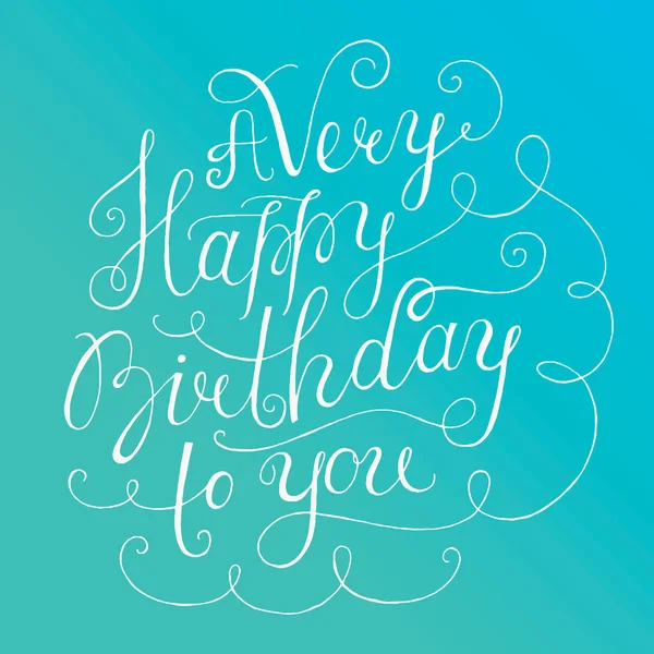 Tarjeta de felicitación feliz cumpleaños — Vector de stock