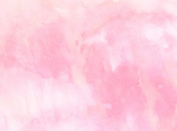 Акварель Розовый Абстрактная Живопись Пятнами Всплесками — стоковое фото