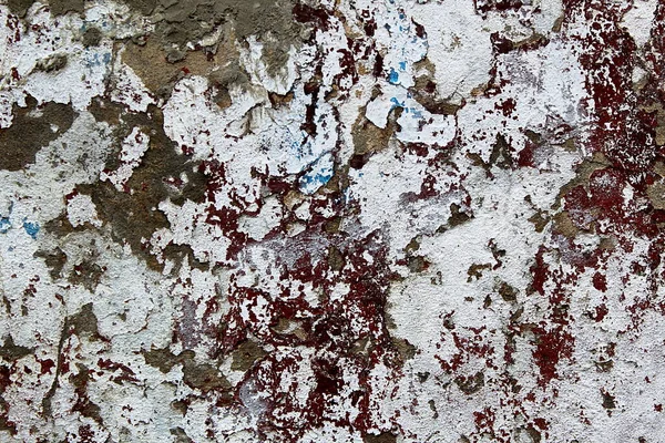 带喷砂和涂料的混凝土墙体 — 图库照片