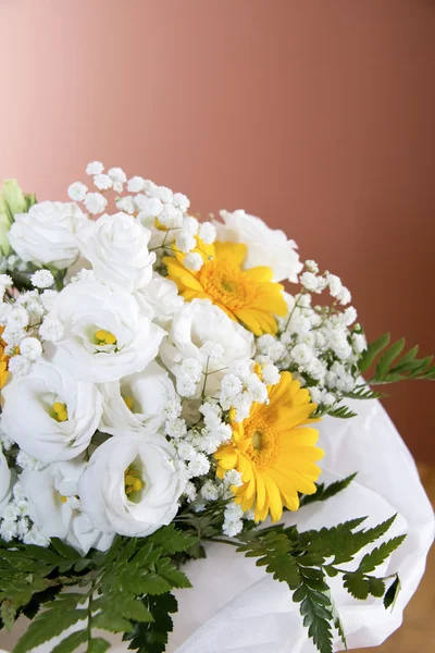 Begonia and gerbera flowers — Stock Photo, Image