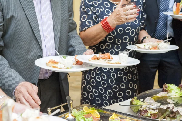 Catering bei Hochzeitsempfang — Stockfoto