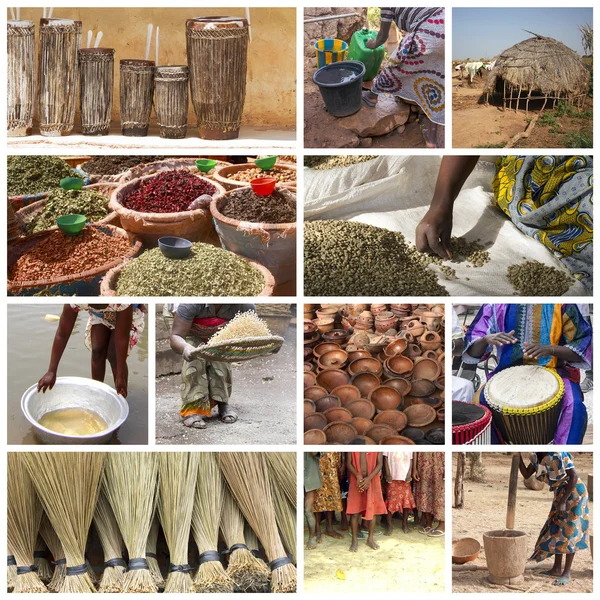 Africa life collage — Stock Photo, Image