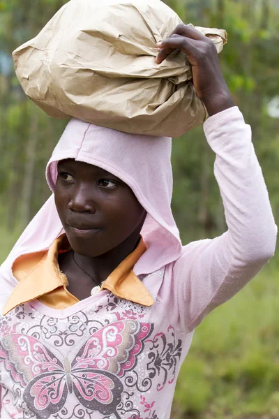 Afrikansk flicka - rwanda — Stockfoto