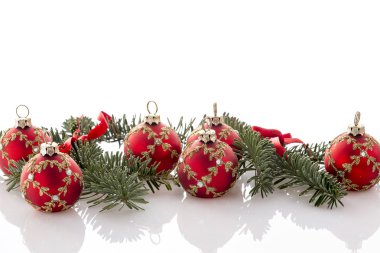 Noel zemin üzerine beyaz