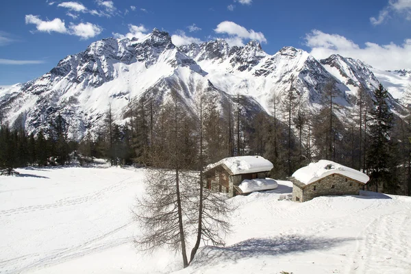Bela paisagem alpina Fotos De Bancos De Imagens