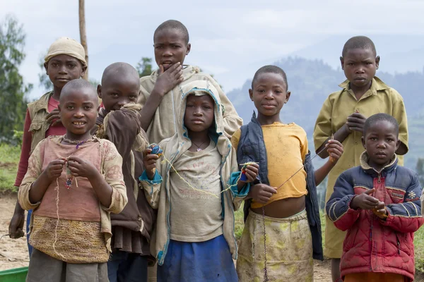 En grupp afrikanska barn — Stockfoto