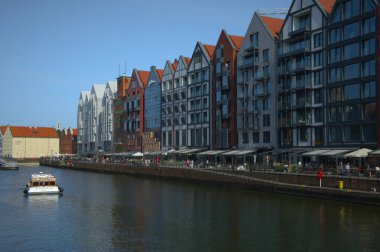 Gdansk 'ta eski bir ortaçağ gemisi.