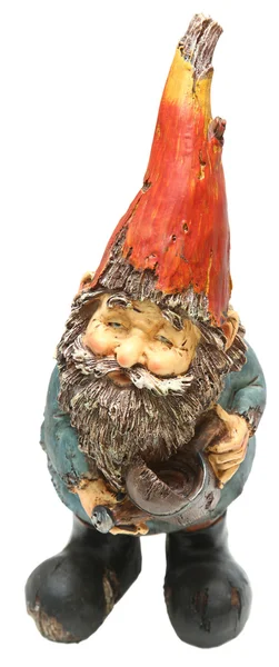 Adorable Lawn and Garden Gnome with Watering Can — Stock Photo, Image