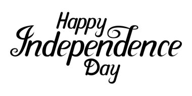 Bağımsızlık Günü 'nüz kutlu olsun. Amerika 'nın bağımsızlık günü illüstrasyonu. Parti kartları, posterler, davetiyeler.