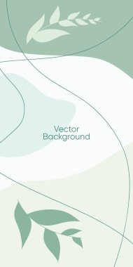 Hikayeler için asgari vektör arkaplanı soyut. Arkaplan için soyut organik çizgiler. Sosyal medya için soyut çıplak desen.