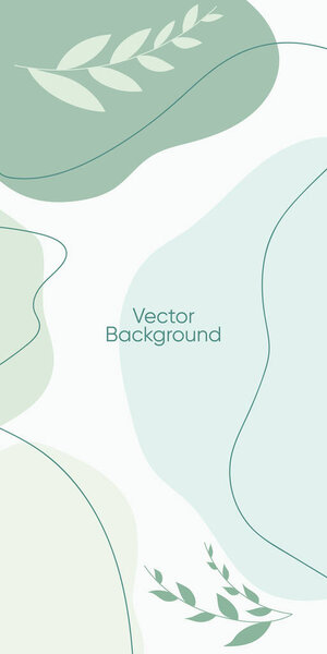 Abstract minimal vector background for stories. Abstract organic line illuatrstion for backdrop. Abstract nude pattern for social media.