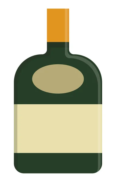 Алкогольная Красочная Иллюстрация Бутылки Знак Алкогольного Коктейля Бар Меню Плоский — стоковый вектор