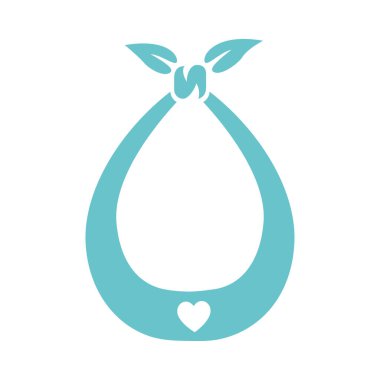 Atkı simgesi tasarımı şablon izole edilmiş illüstrasyon