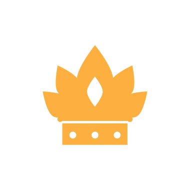 Crown simge tasarım şablonu vektör izole illüstrasyonu