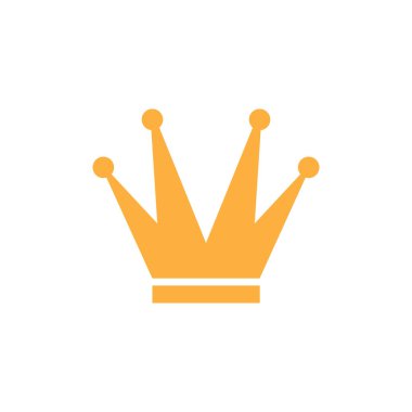 Crown simge tasarım şablonu vektör izole illüstrasyonu