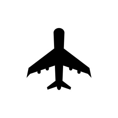 Düzlem simgesi tasarım şablonu vektör izole illüstrasyonu