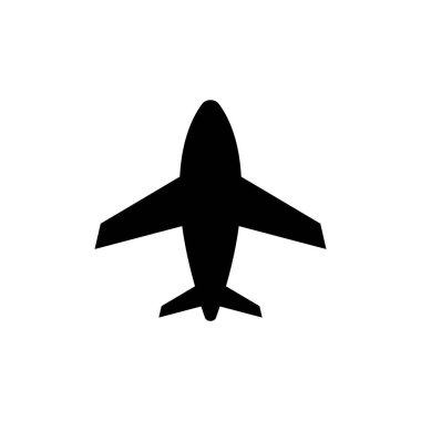 Düzlem simgesi tasarım şablonu vektör izole illüstrasyonu