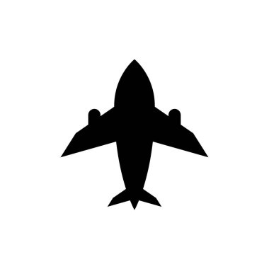 Düzlem simgesi tasarım şablonu vektör izole illüstrasyonu