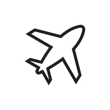 Düzlem simgesi tasarım şablonu vektör izole illüstrasyonu