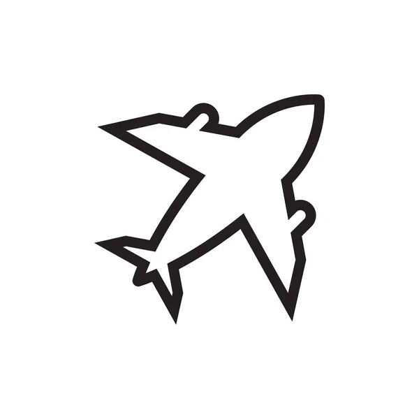 Ikona projektu samolotu wektor izolowany ilustracja — Wektor stockowy