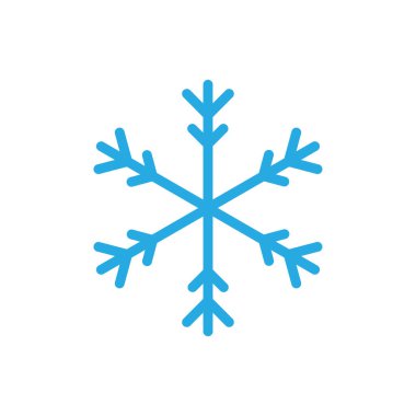 Kar Tanesi simgesi tasarım şablonu izole edilmiş vektör çizimi