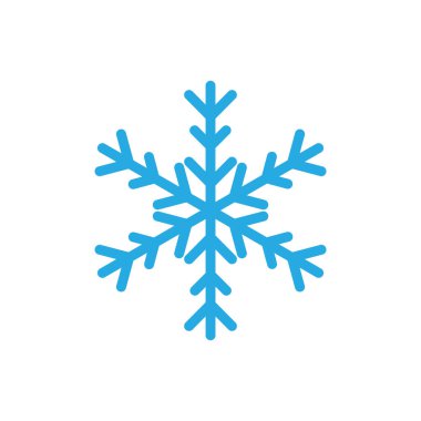 Kar Tanesi simgesi tasarım şablonu izole edilmiş vektör çizimi