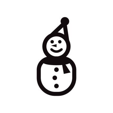 Kardan Adam simgesi tasarımı vektör izole çizimi