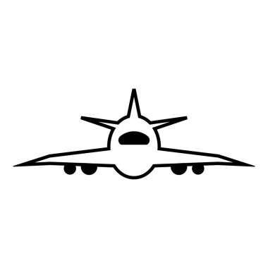 Düzlem simgesi tasarım şablonu vektör izole illüstrasyonu