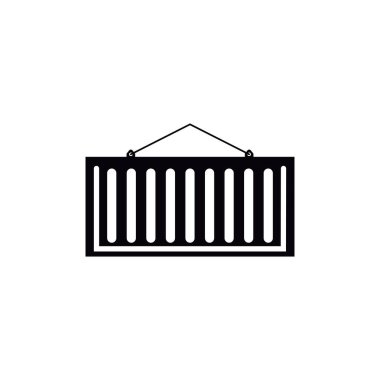 Taşıyıcı simgesi tasarım şablonu izole edilmiş illüstrasyon