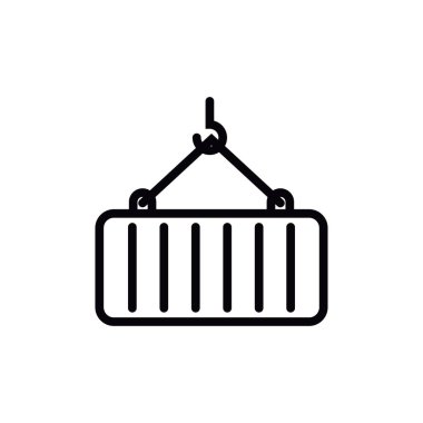 Taşıyıcı simgesi tasarım şablonu izole edilmiş illüstrasyon