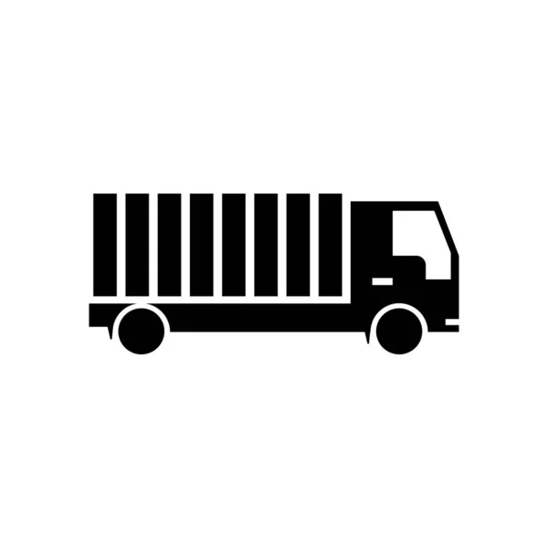 Spedizione Camion Icona Modello Progettazione Vettoriale Isolato Illustrazione — Vettoriale Stock