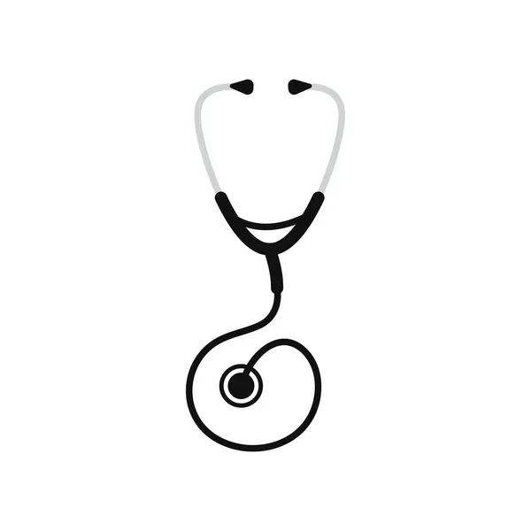 Stethoscope Ikon Design Sablon Vektor Elszigetelt Illusztráció — Stock Vector