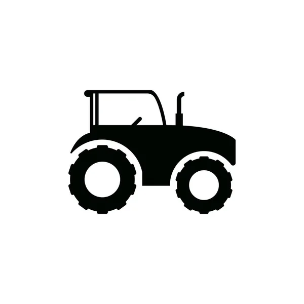 Traktör Ikon Tasarımı Şablon Izole Çizimi — Stok Vektör