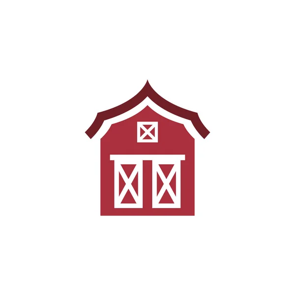 Barn Icon Design Template Vector Isolated Illustration —  Vetores de Stock